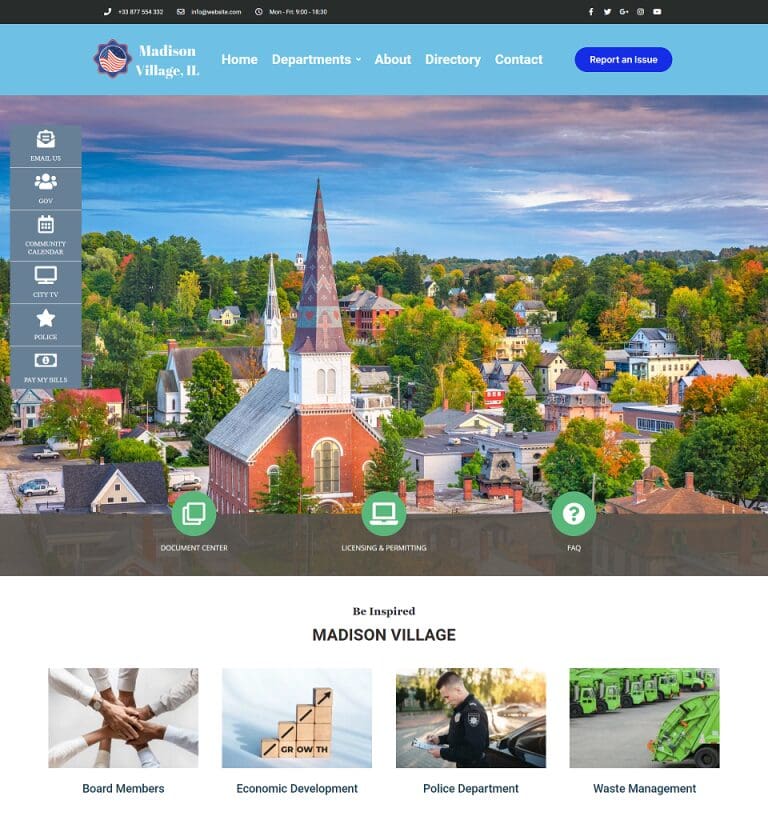 Municipal Website Design.