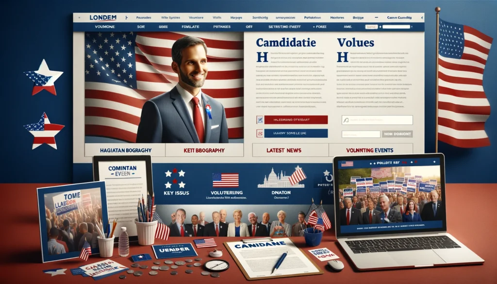 Websites for Politicians - Political Campaign Website Template